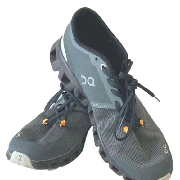 On Running Men's Cloud X Sneakers Size M8 EU41 Lightweight Gray Black - Picture 1 of 8